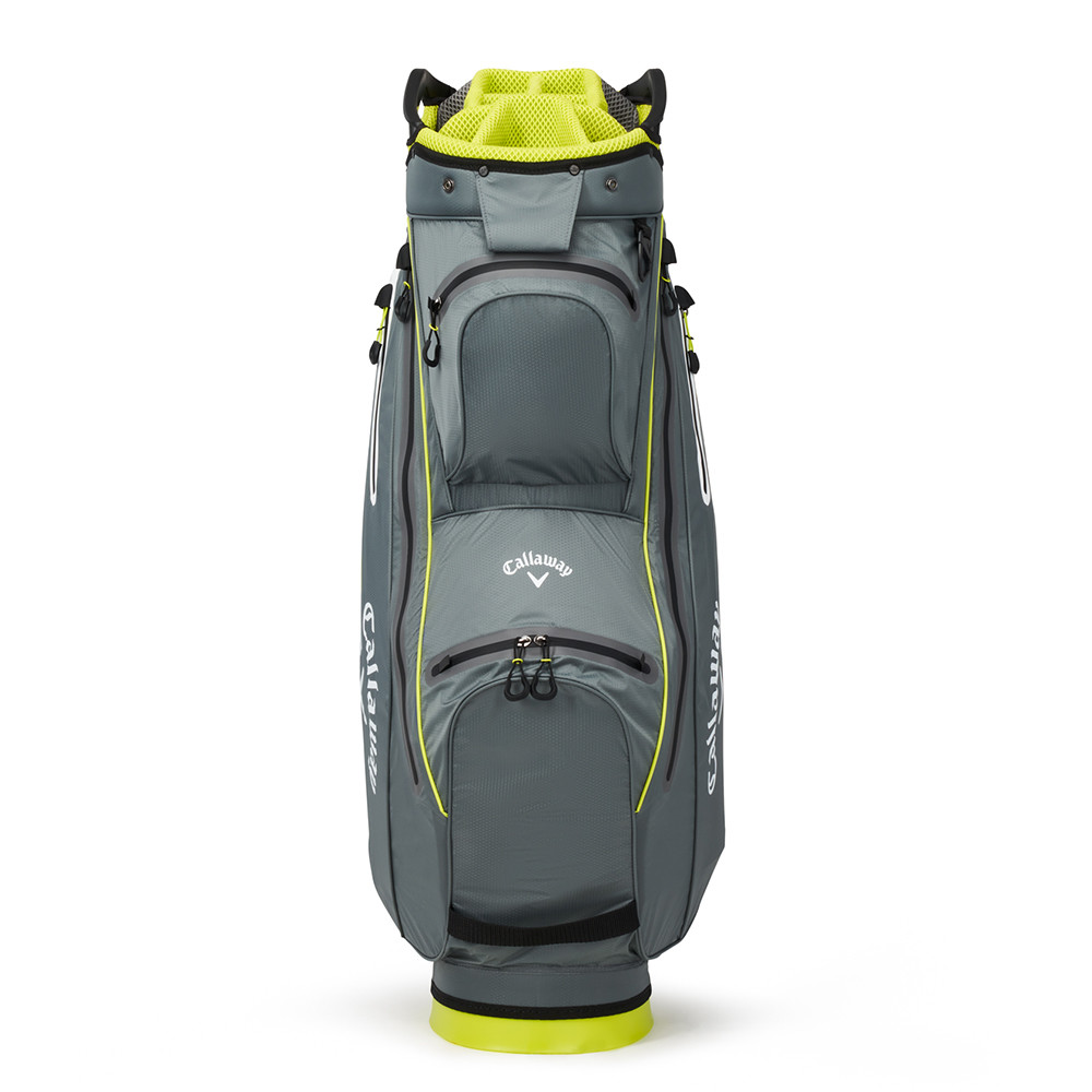 Callaway Chev Dry Cart Bag Charcoal Flo Yellow Sacs Chariot