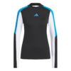 Adidas Beyond Color Block Long Sleeve Mock Neck Top