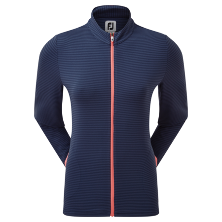 FootJoy Full-Zip Lightweight Tonal Stripe Midlayer